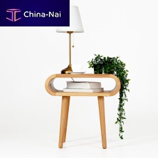 Contemporary bedside table AVIoakoak baserectangular