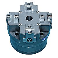 4-jaw turning chuck MPAF/4lathethrough-holepneumatic