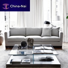 Contemporary sofa ALLENfabricleathergray