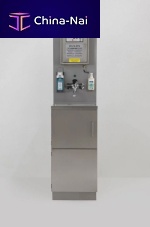 Hygiene station with hand sanitizer holder