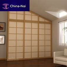 Sliding partition PARETE SHOJIwoodencommercialfor open space