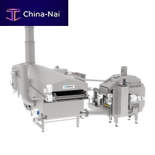 Continuous industrial fryer nutsconveyorautomatic