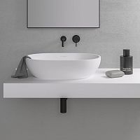 Countertop washbasin PICASSOstone resinovalcontemporary