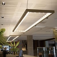 Hanging light fixture FRAMEDLEDsquarerectangular