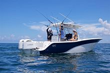 Outboard center console boat 288 COMMANDER twin-enginesport-fishingwith T-top