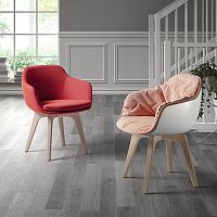 Contemporary chair LAP 4011indoorfabricbeech base