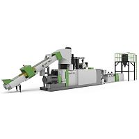 Plastics recycling extrusion line ACS-PROpelletizingcompoundingfor PET