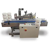 Bucket labeling machine M3005Lautomaticsidefor the pharmaceutical industry