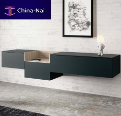 Contemporary TV wall unit NEXTlacquered woodmodularwith built-in light