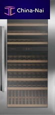 Free-standing wine cabinet EWK 1220-0-2 Zstainless steelglazedelectric