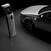 Electric vehicle charging post