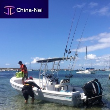 Outboard center console boat PRO 22twin-engineplaning hullsport