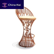 Contemporary bar chair MANGUEindoorfabricaluminum base
