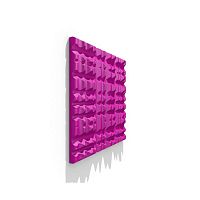 Acoustic wall panel KARIM 03foamsquarecolored