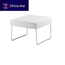 Contemporary footstool TEREfabricleathermetal
