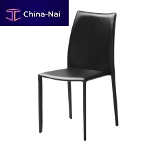 Contemporary chair SOLNEindoorleatherstackable