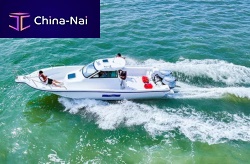 Outboard deck boat FRP30Fopensportsport-fishing