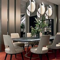 Contemporary dining chair LIAM living roomindoorfabric