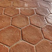 Indoor hexagonal tile COTTO ROSATO TOSCANO ANTICO BUTTEROliving roomkitchenfloor