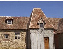 Plain roof tile flatclayaged