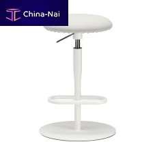 Contemporary bar stool ATLAS / 757fabricsynthetic leathersteel base