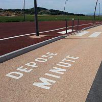 Resin flooring INDASROCfor outdoor usefor public spacecast