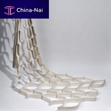 Curtain fabric SILENCEwallgeometric patternwool