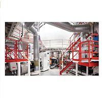 Blown film extrusion line for thermoplasticsmultilayerbarrier film