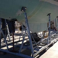Sailboat cradle mobile