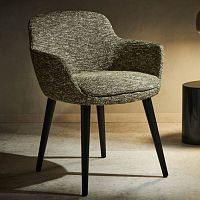 Contemporary dining chair Harleyindoorfabricwooden base