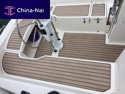 Synthetic teak boat decking Twinnon-slipPVCcustom
