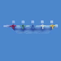 Straight infusion connector