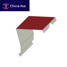Roof ridge tile 28flatsteelwhite