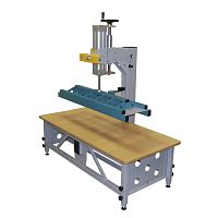 Pneumatic press PDM-1 MINIcompressionC-framefor the furniture industry