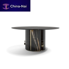 Contemporary table Ercolemarblemarble baseround