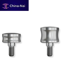 Titanium healing abutment HC seriesanatomical