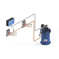 Oil lubrication system greasesingle-line