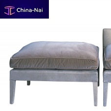 Contemporary pouf DIVINE RECLINEfabricleatherrectangular