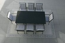 Concrete border tile for floors