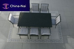 Concrete border tile for floors