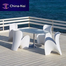 Contemporary chair LILYoutdoorpolyethylenepolyethylene base