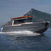 Outboard express cruiser BM34 twin-enginedisplacementhard-top