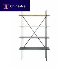 Contemporary shelf INDUSTRIALoakironmarble
