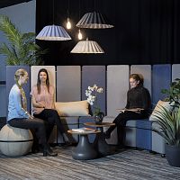 Contemporary chair indoorfabricstackable