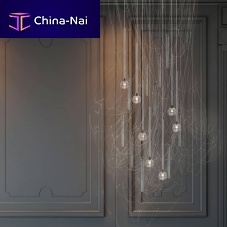 Contemporary chandelier LT7crystal7 lightwith globes