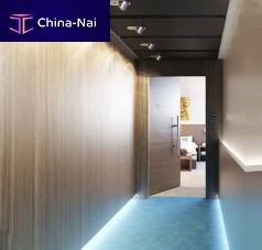 Wall-mounted paneling laminated woodtexturedpre-lacquered