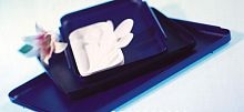 Aircraft meal tray plastic