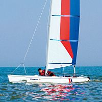 Recreational sport catamaran Phantom 14'instructionalsingle-handed