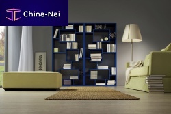 Contemporary shelf MONDRIAN wooden