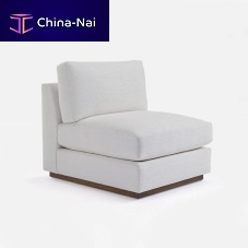 Contemporary fireside chair DESERT MODERNfabriccushionwhite